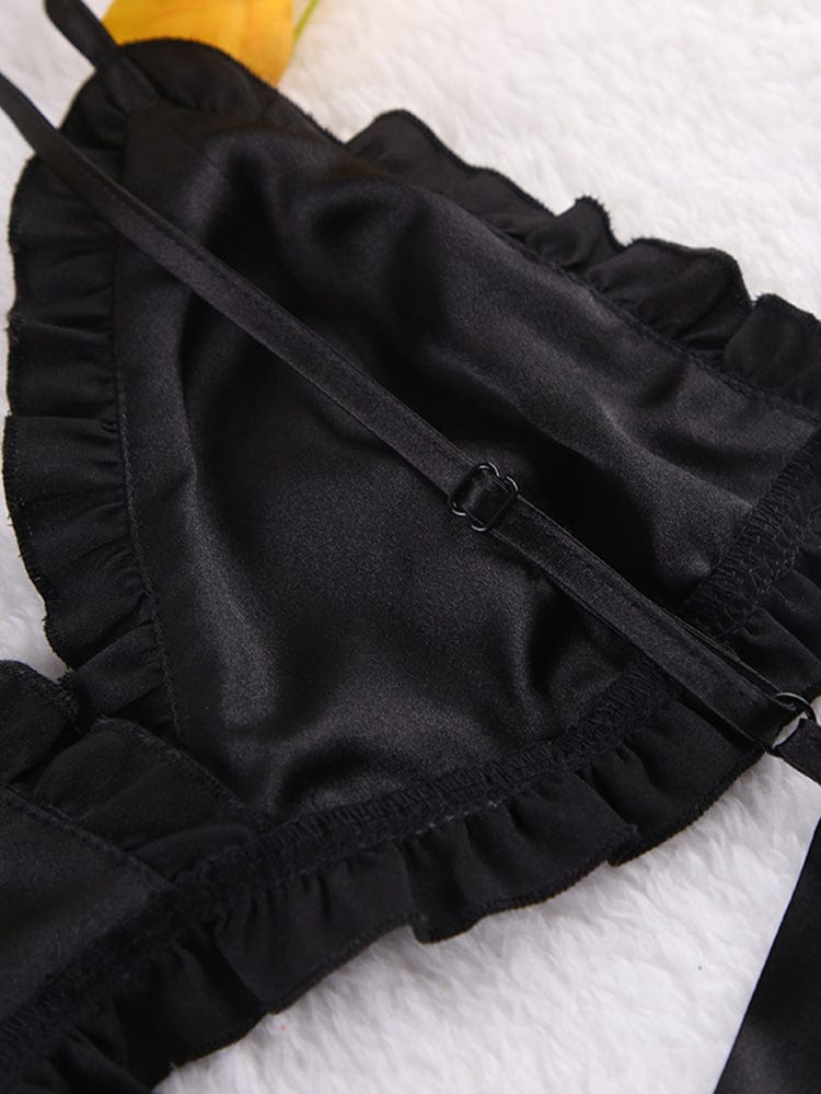 Conjunto de satén con bata Luisa-Laurene.es