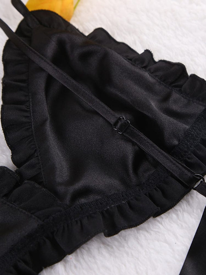 Conjunto de satén con bata Luisa-Laurene.es