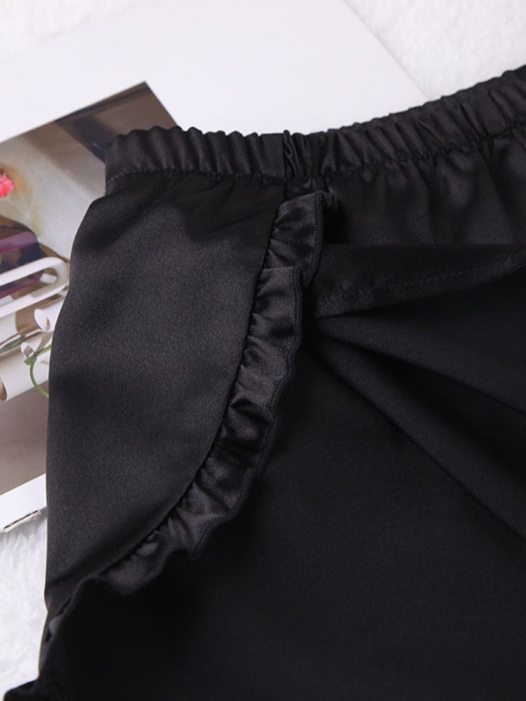 Conjunto de satén con bata Luisa-Laurene.es