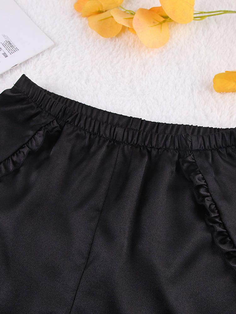 Conjunto de satén con bata Luisa-Laurene.es