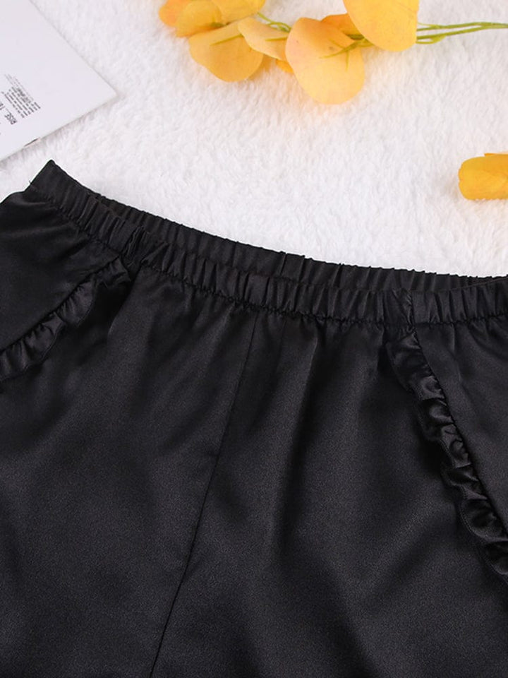 Conjunto de satén con bata Luisa-Laurene.es