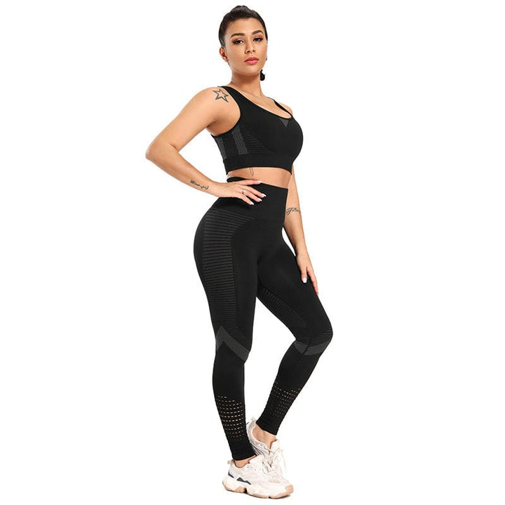 Conjunto deportivo con top corto-Laurene.es