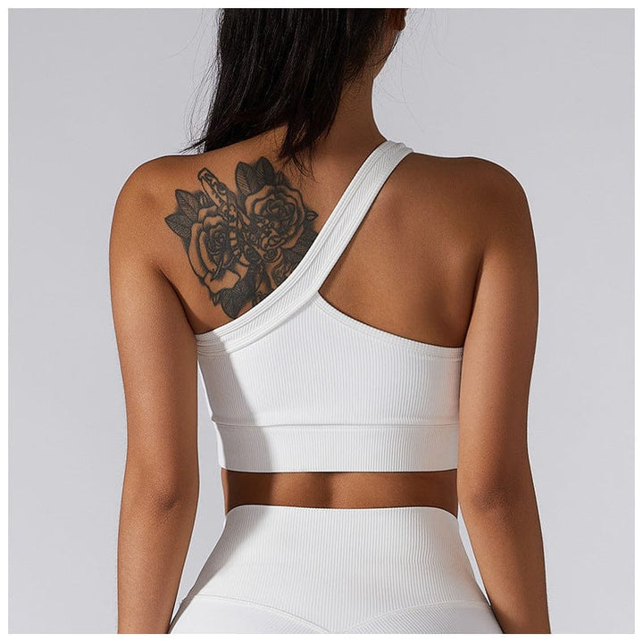 Conjunto deportivo con top de un sólo hombro-Laurene.es