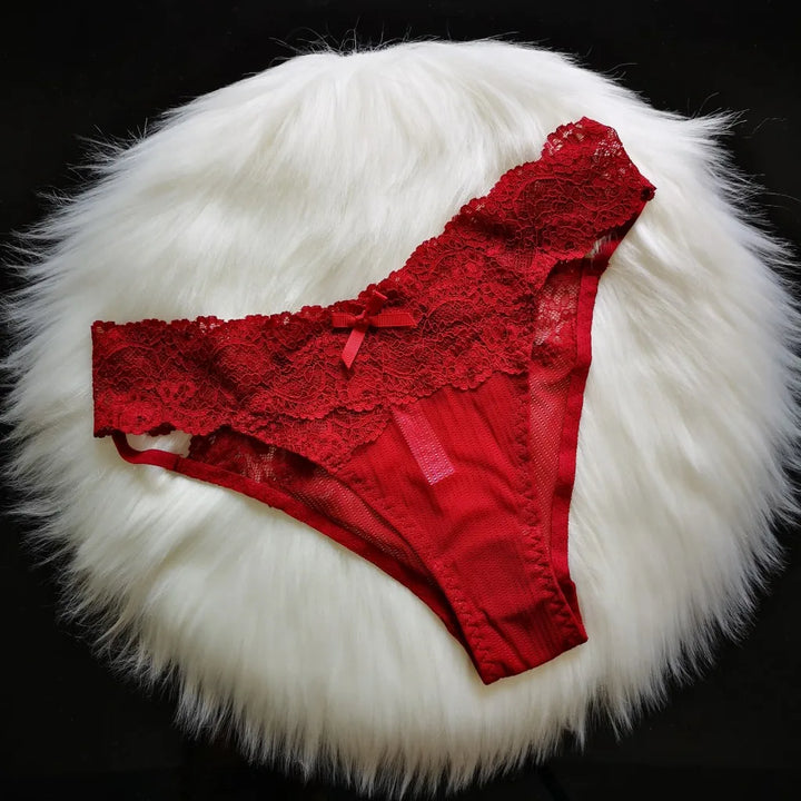 Braguita de malla con ribete de encaje