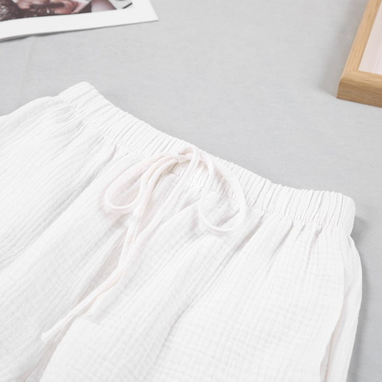 Pijama blanco de dos piezas-Laurene.es