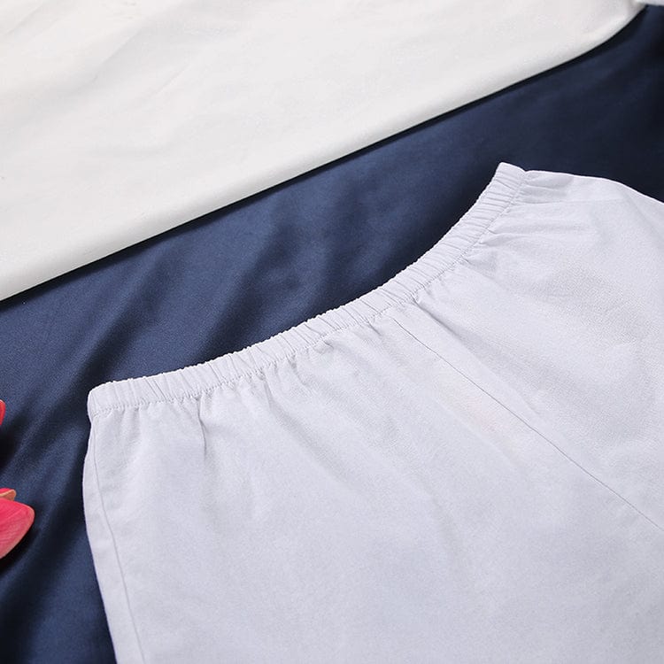 Pijama de dos piezas con volante Kaede-Laurene.es