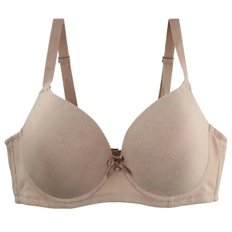 Sujetador de talla grande con ribete de lacito