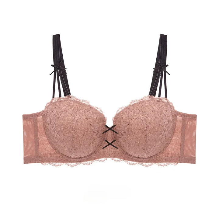 Sujetador de encaje con lacitos dobles