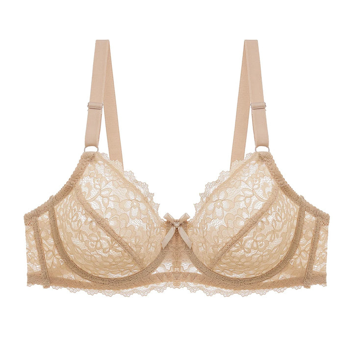 Sujetador con bordado de encaje