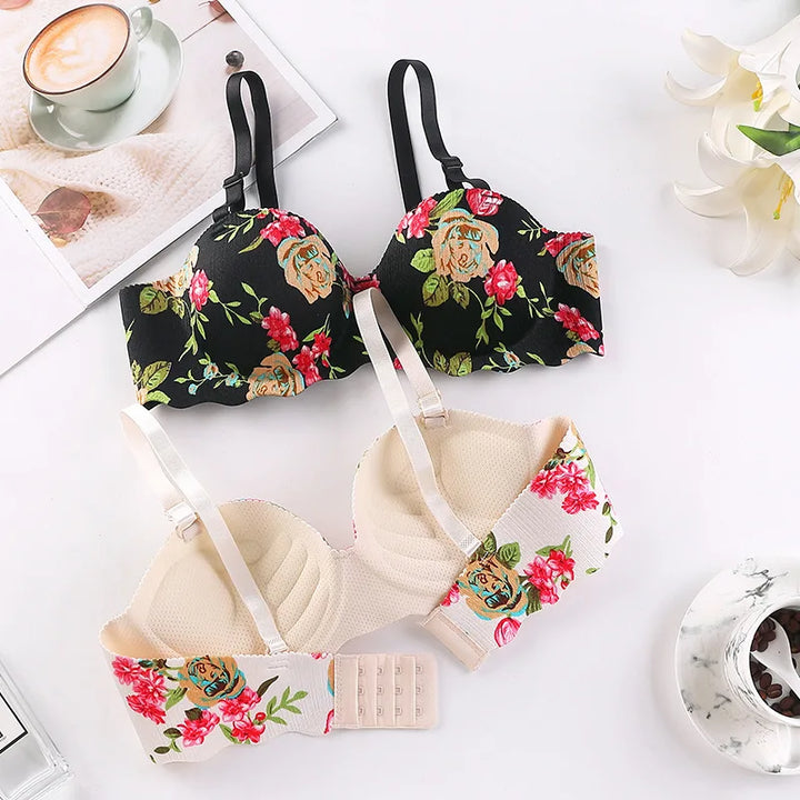 Sujetador con estampado floral