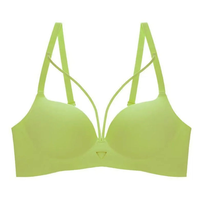 Sujetador push up con ribete de tiras