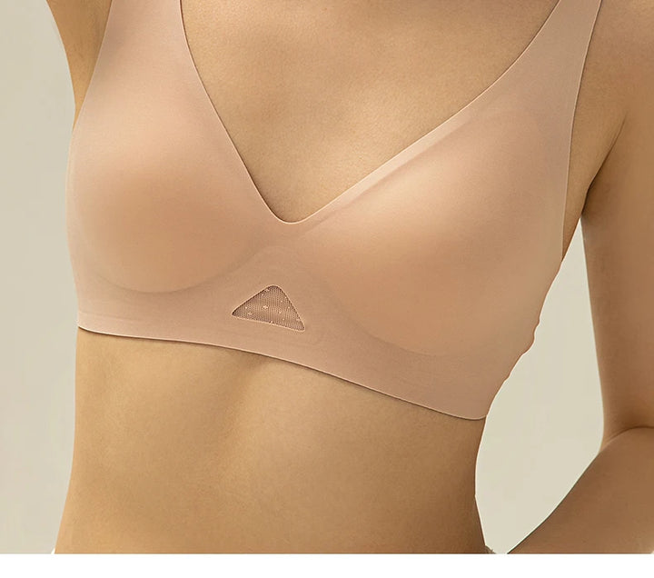 Sujetador sin costura con escote en V