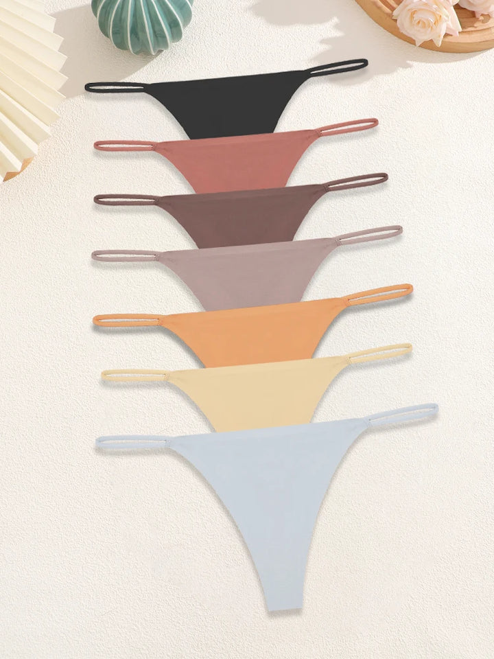 Paquete de 7 tangas con estampado