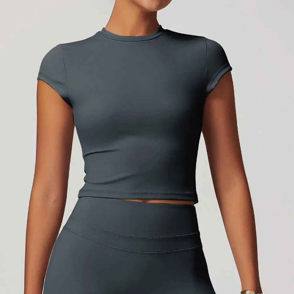 Camiseta deportiva con manga corta