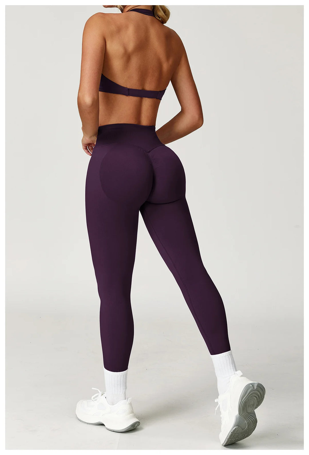 Conjunto deportivo sin costuras con leggings