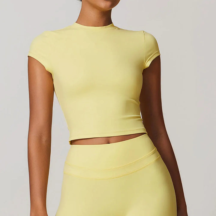 Camiseta deportiva con manga corta