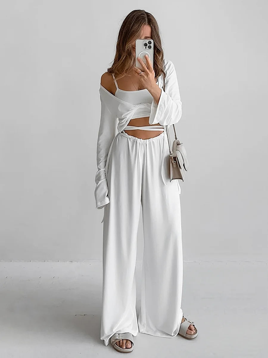 Conjunto con pantalones de manga larga