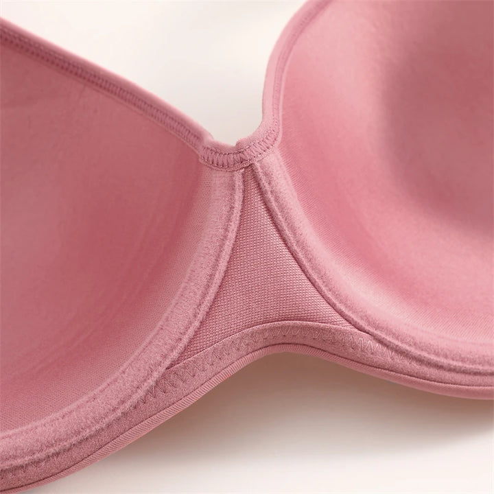 Sujetador de tela lisa