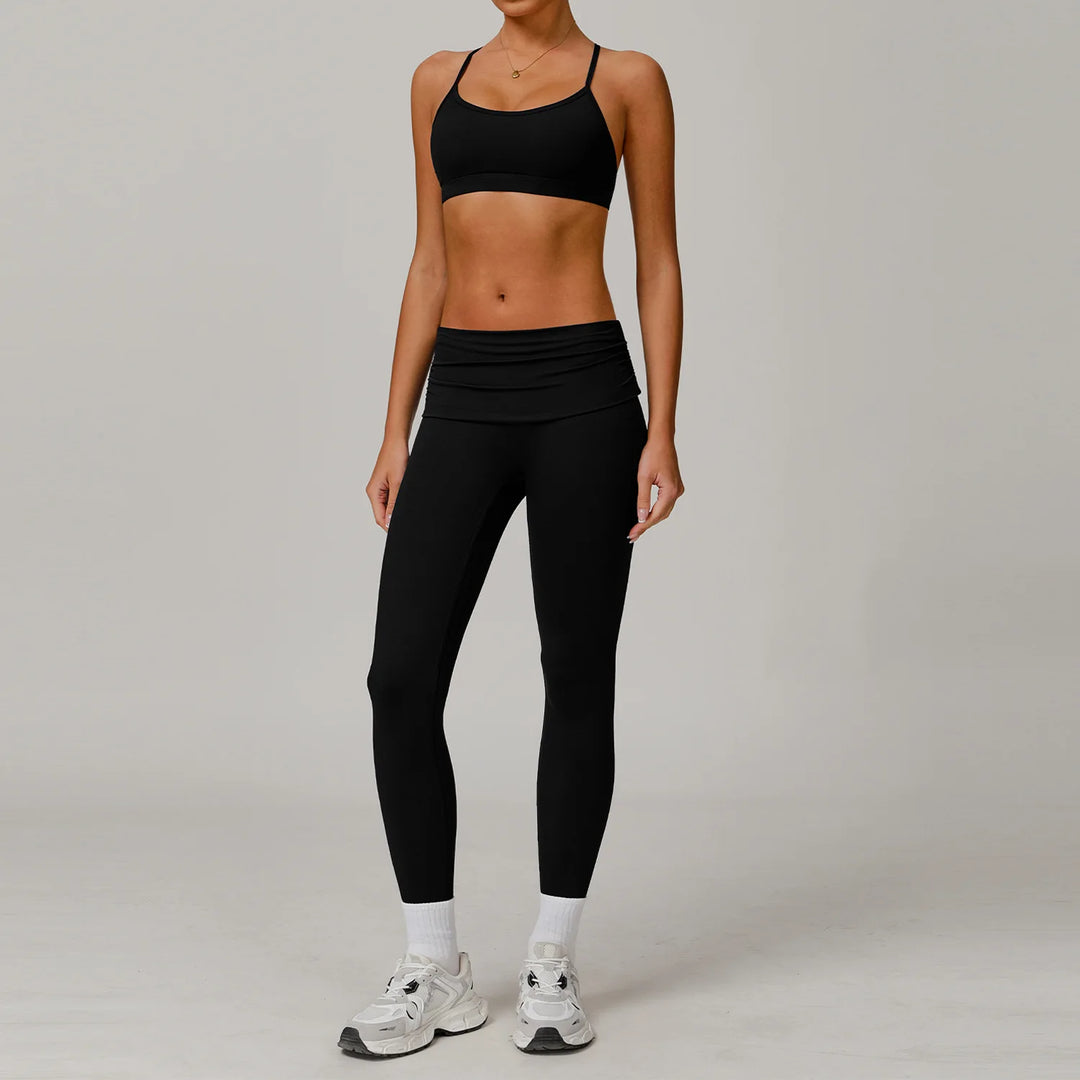 Conjunto deportivo con top y leggings