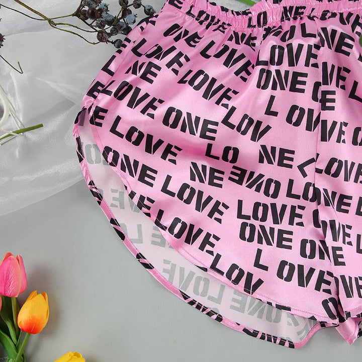 Conjunto de pijama con bata con estampado