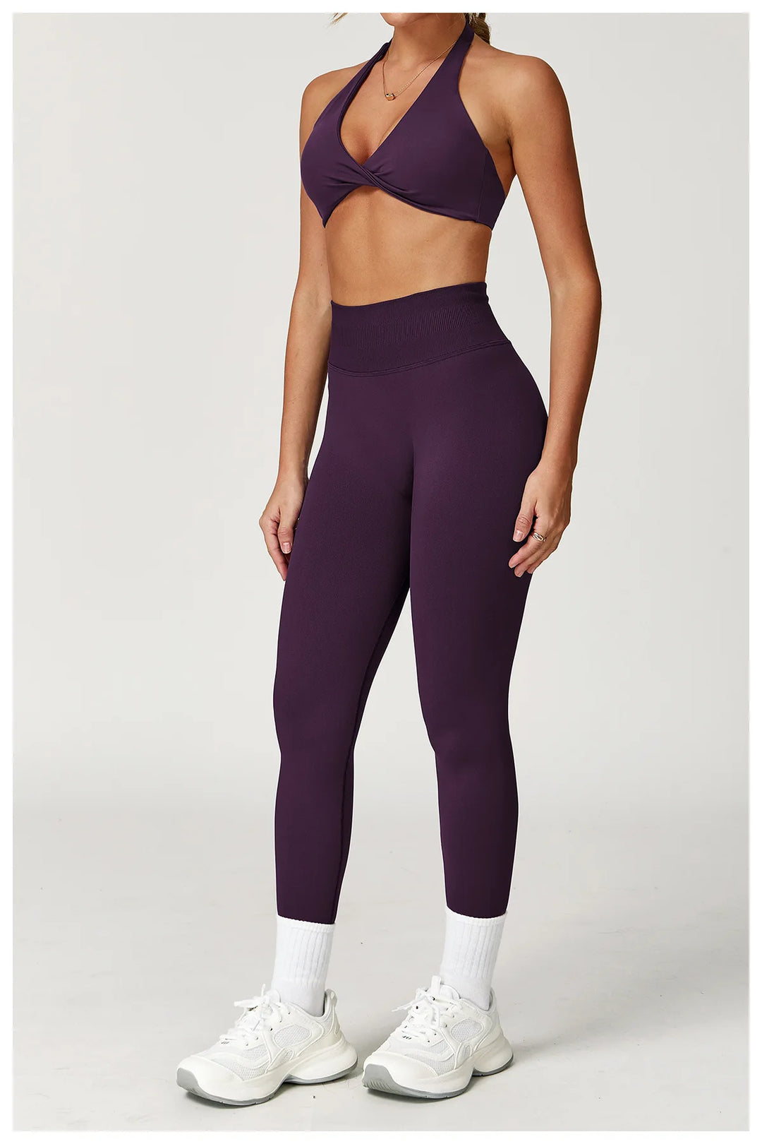 Conjunto deportivo sin costuras con leggings