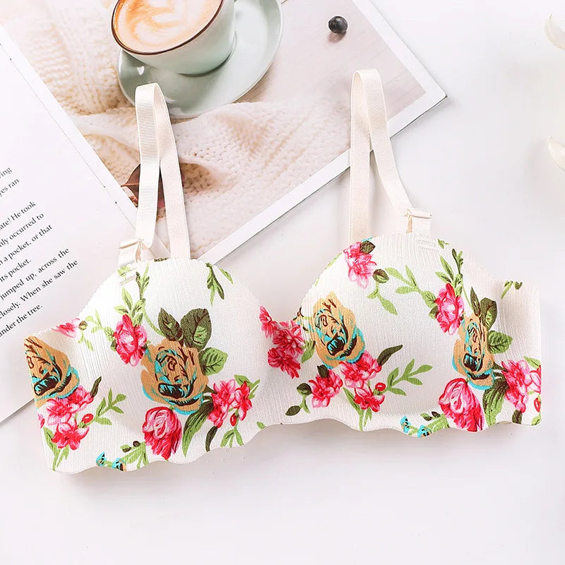 Sujetador con estampado floral