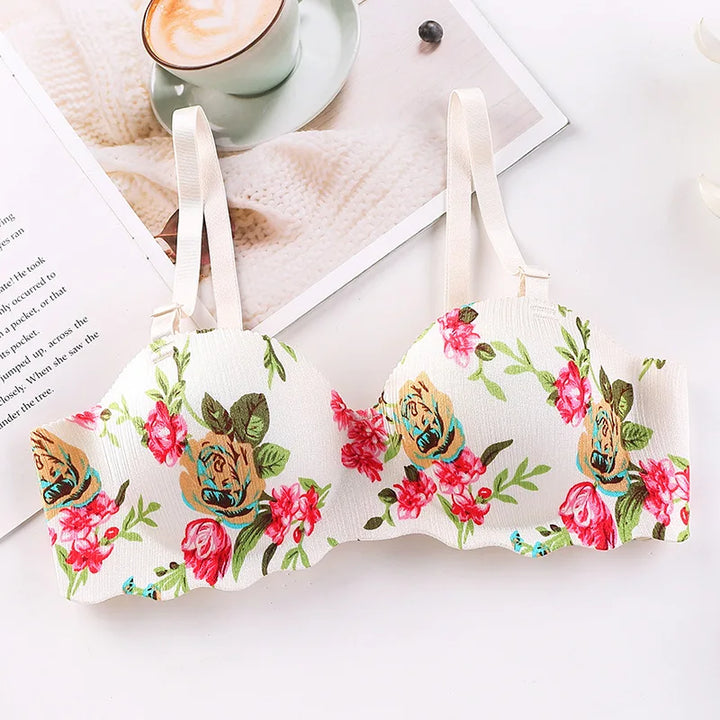 Sujetador con estampado floral