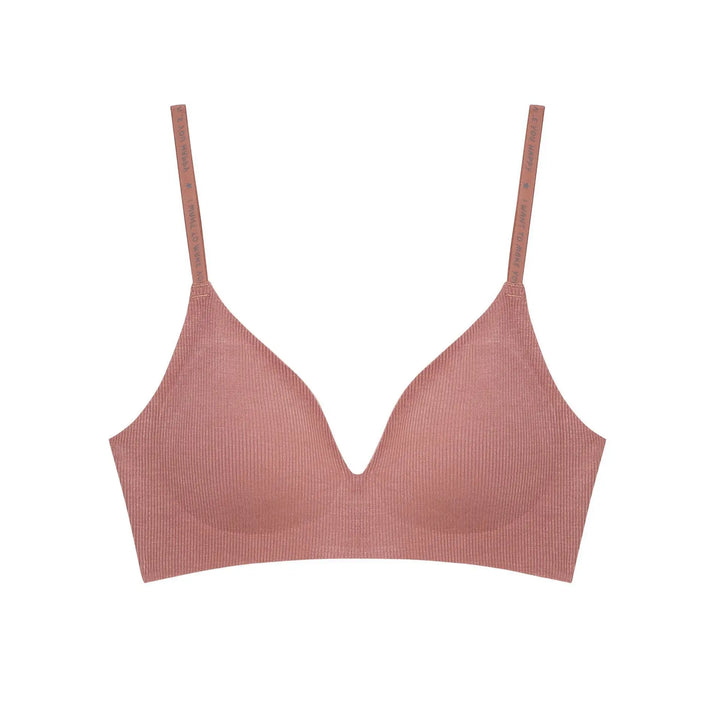 Sujetador de punto acanalado sin aros