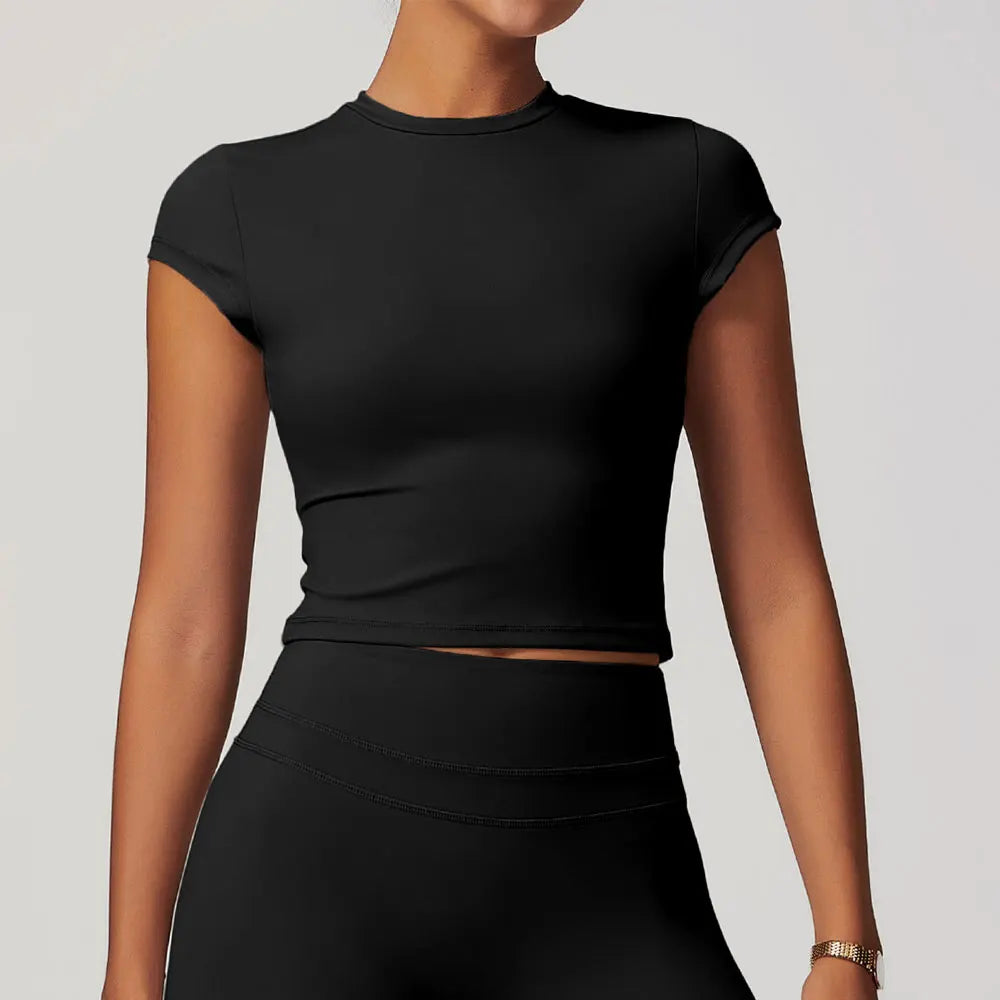 Camiseta deportiva con manga corta