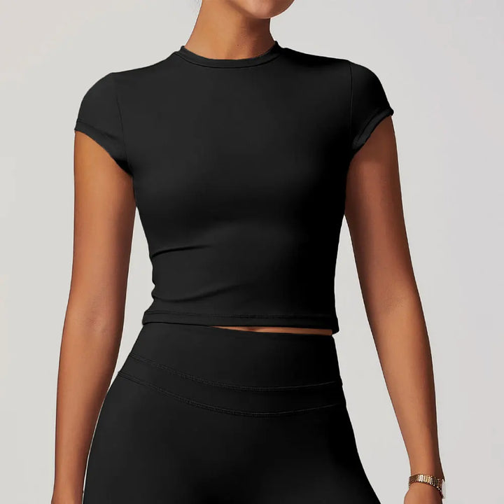 Camiseta deportiva con manga corta