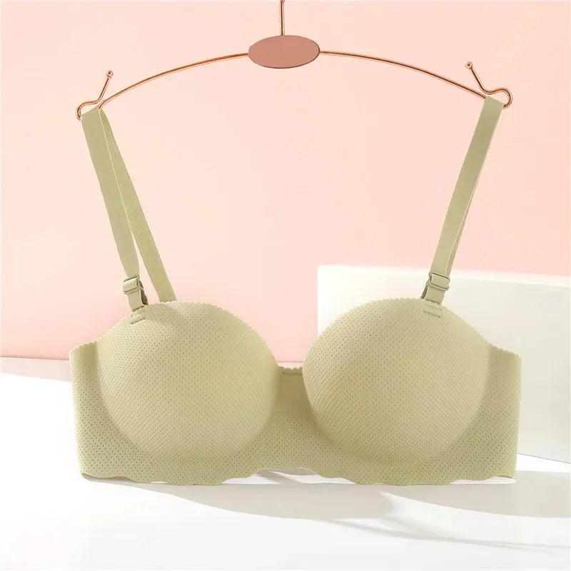 Sujetador con ribete de volantes