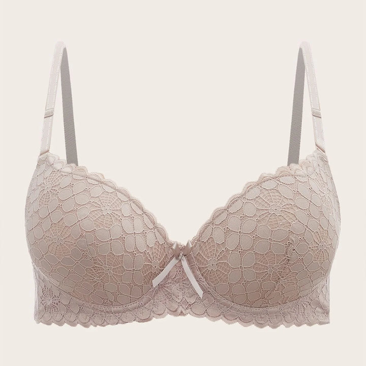 Sujetador con encaje y aros