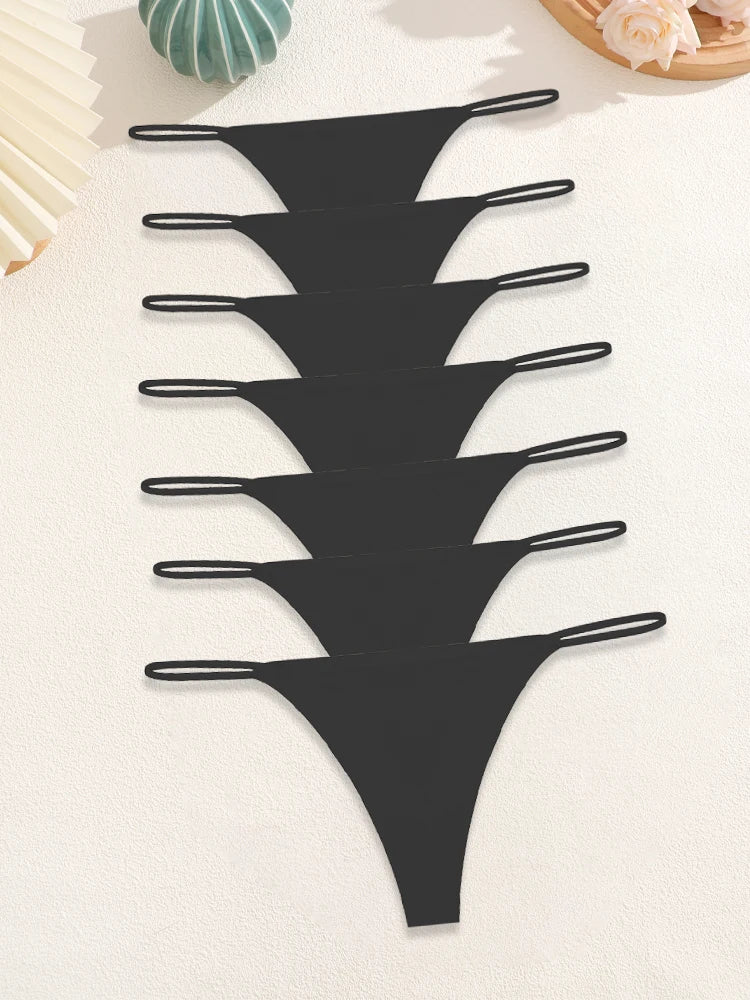 Paquete de 7 tangas con estampado