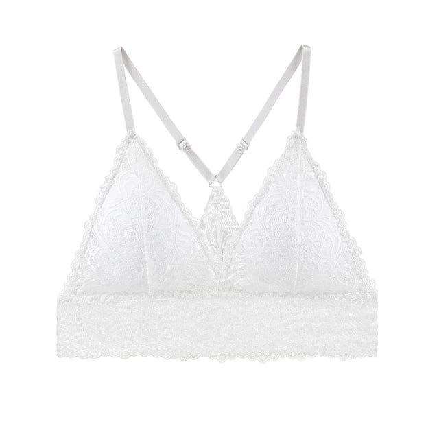 Sujetador de tipo bralette con encaje-Laurene.es