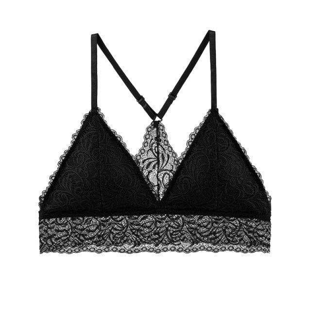 Sujetador de tipo bralette con encaje-Laurene.es