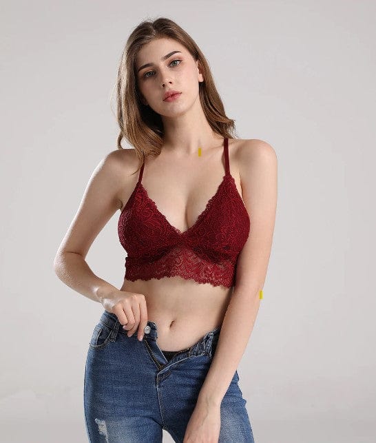 Sujetador de tipo bralette con encaje-Laurene.es
