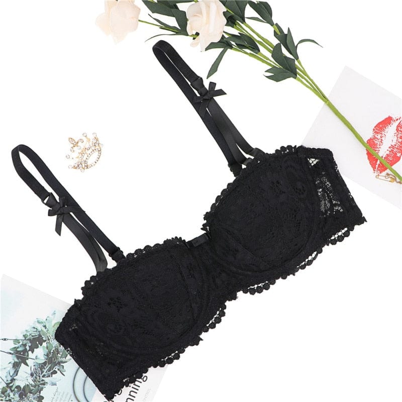 Sujetador push-up con lacitos-Laurene.es